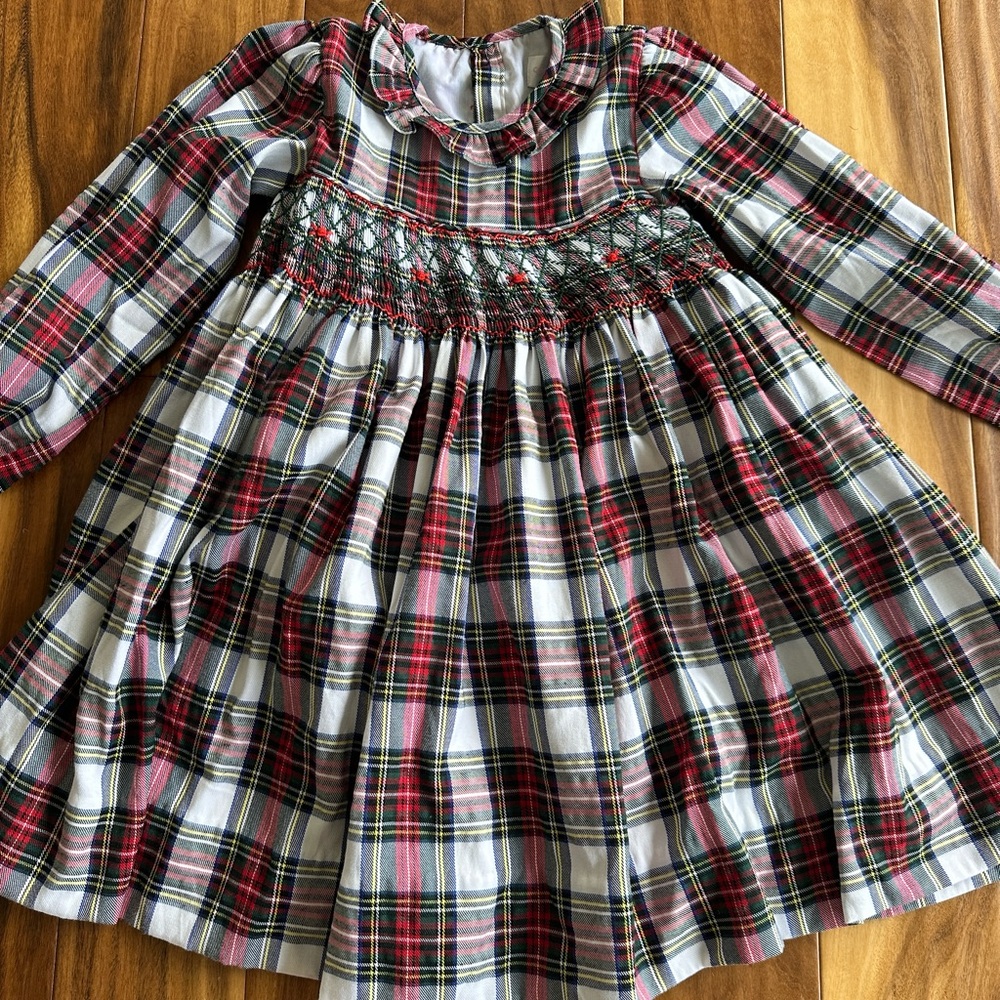 Cecil and Lou Christmas Tartan Dress Size 8